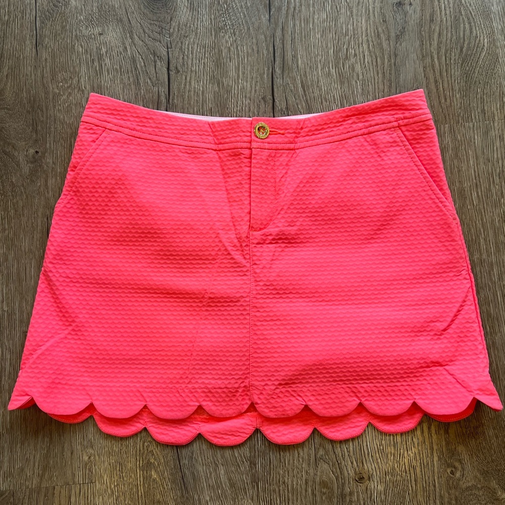 Lilly Pulitzer Scalloped Hem Skort